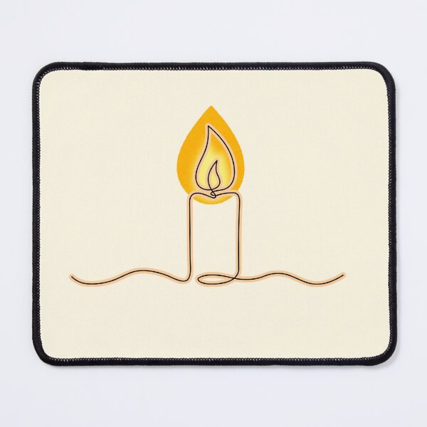 Item preview, Golden Candle Line Art - Shine Within – Minimalist Candle designed and sold by PriyaMagic.