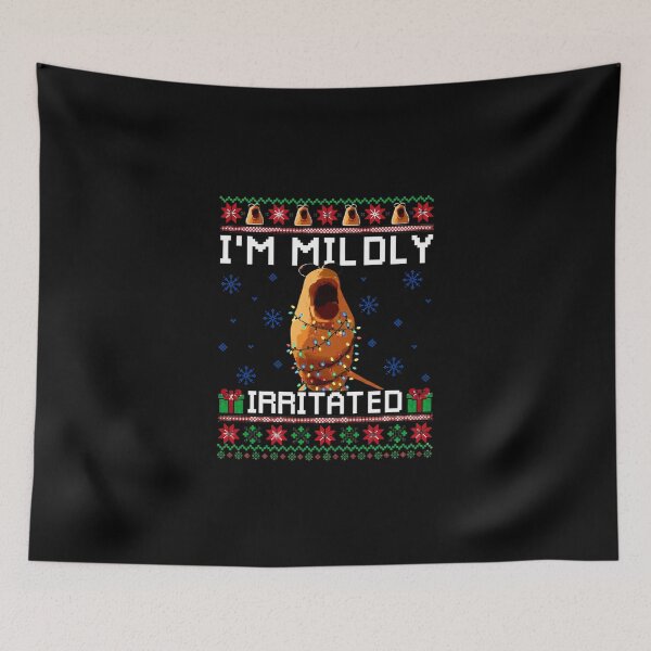 Item preview, I'm Mildly Iritated Marcus The Worm Funny Christmas Sweater designed and sold by DeionGoldner.