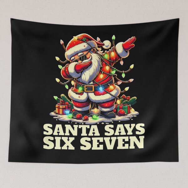 Item preview, Happy Seven Holiday Santa Six Santa Retro Claus Says Bruh designed and sold by ChadnoSmith.