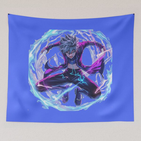 Item preview, Stormborn Assassin – Anime Electric Aura Original Character designed and sold by ThroneOfAnime.