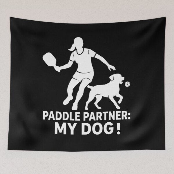 Item preview, Paddle Partner: My Dog – Pickleball & Dog Lovers T-Shirt designed and sold by 519xdesign.