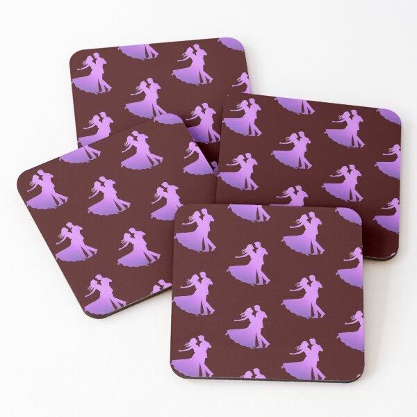 Item preview, A couple performing a ballroom dance_3_Purple paint_side view designed and sold by Aariq.