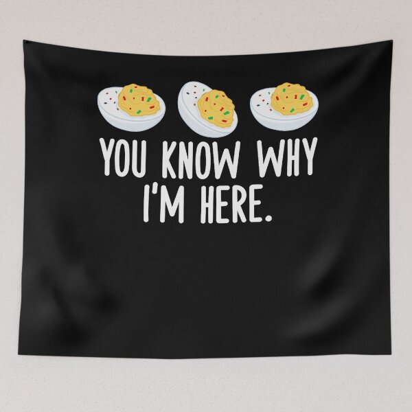 Item preview, Retro For Humor Gift Egg Why Thanksgiving I'm Funny Lovers Dinner And Fans Here Know You Deviled Egg Deviled Holiday designed and sold by PAMELANUNZIO.