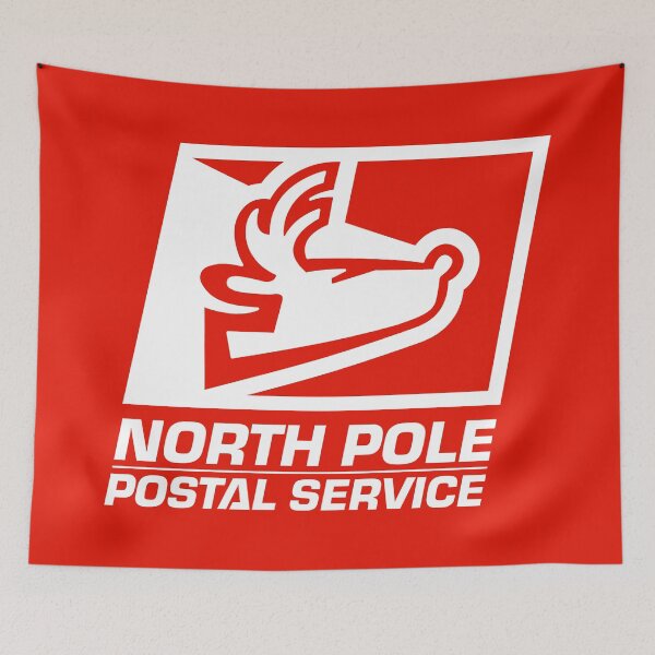 Item preview, North Pole Postal Service (Red) designed and sold by Justin Ellis.
