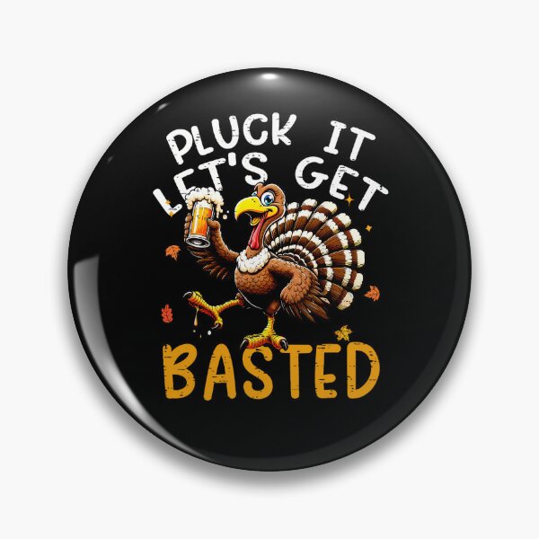 Item preview, Thanksgiving Get Quote Happy It Holiday Lets Pluck Vintage Basted designed and sold by HollyShabero.