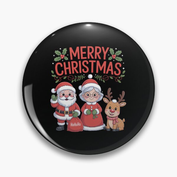 Item preview, Cute Melanin Santa & Mrs Claus Interracial Family Christmas designed and sold by AmparoBoyle.