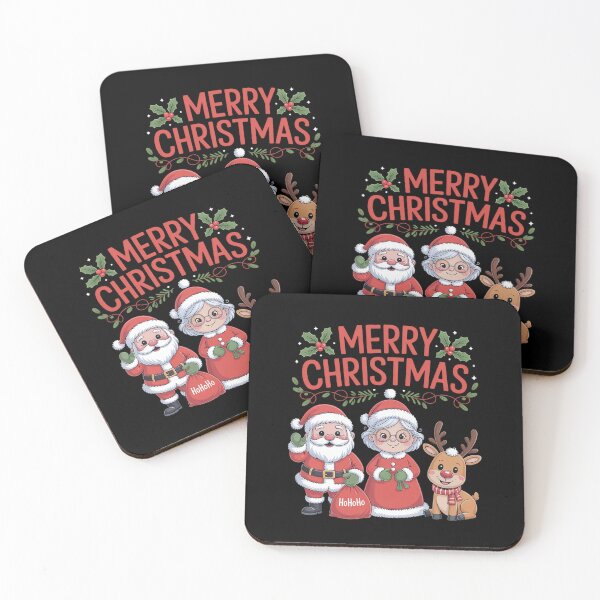 Item preview, Cute Melanin Santa & Mrs Claus Interracial Family Christmas designed and sold by AmparoBoyle.
