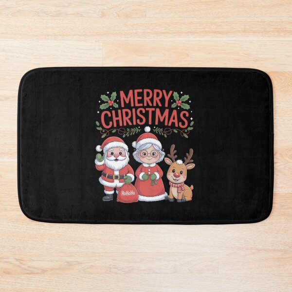 Item preview, Cute Melanin Santa & Mrs Claus Interracial Family Christmas designed and sold by AmparoBoyle.