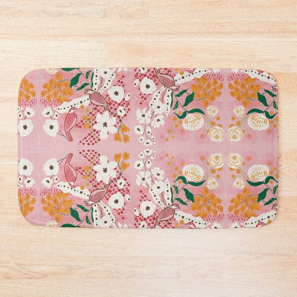 Item preview, Pink birds and flowers designed and sold by Adriana Bracho.
