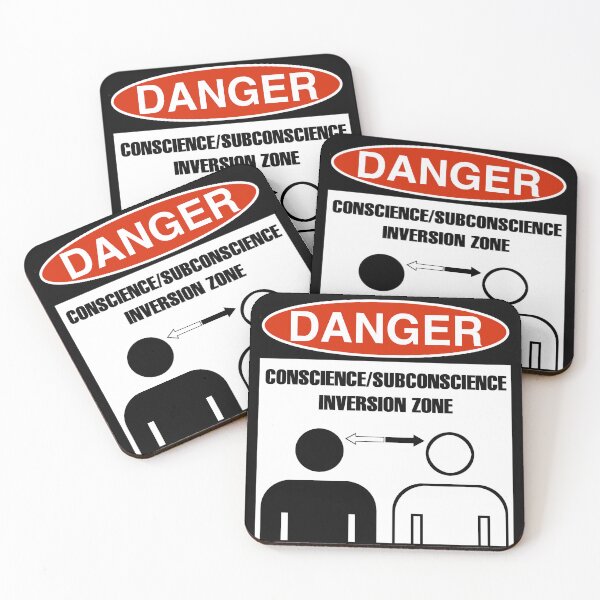 Item preview, DANGER: CONSCIENCE/SUBCONSCIENCE INVERSION ZONE designed and sold by Geodeezick.
