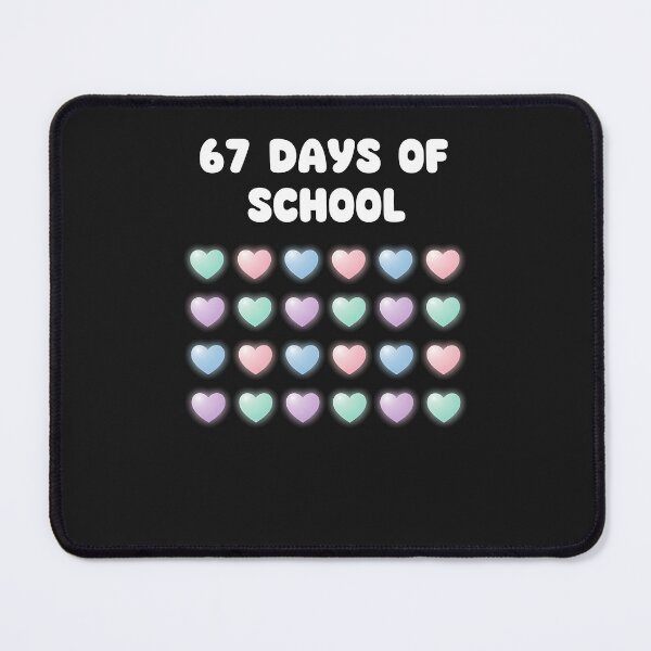 Item preview, 67 Days Of School Hearts Love Teacher 100 Days Of School designed and sold by diyoor.