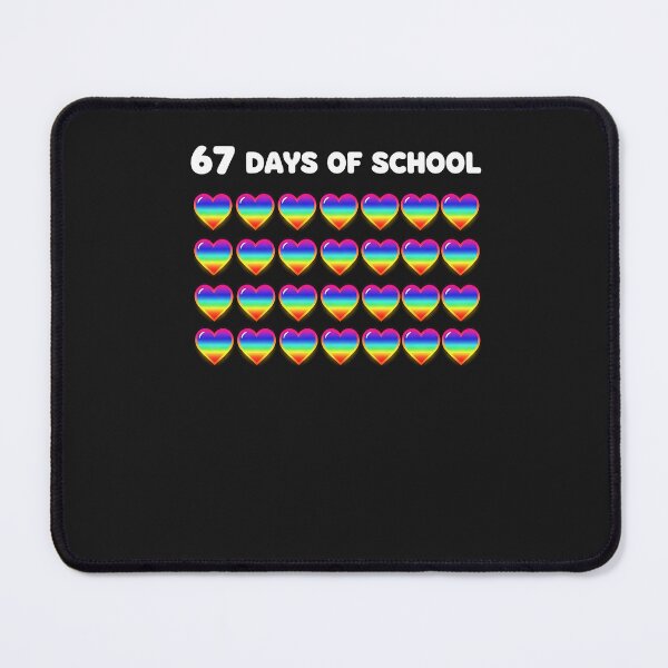 Item preview, 67 Days Of School Hearts Love Teacher 100 Days Of School designed and sold by diyoor.