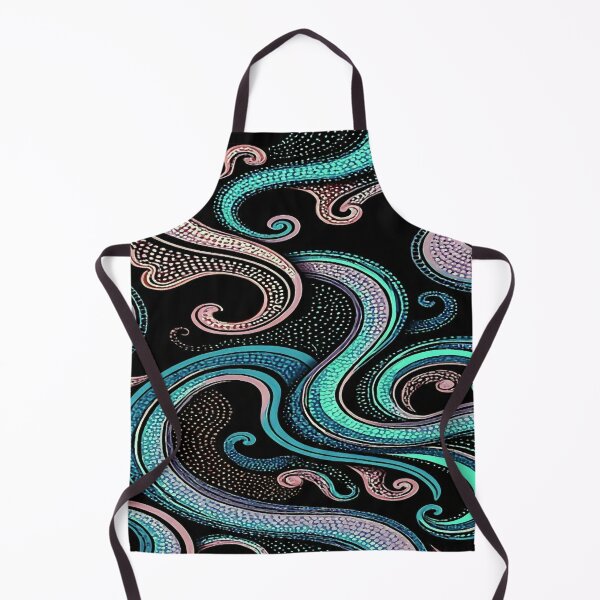 Item preview, Swirls on Black Abstract designed and sold by ViaARTfactory.