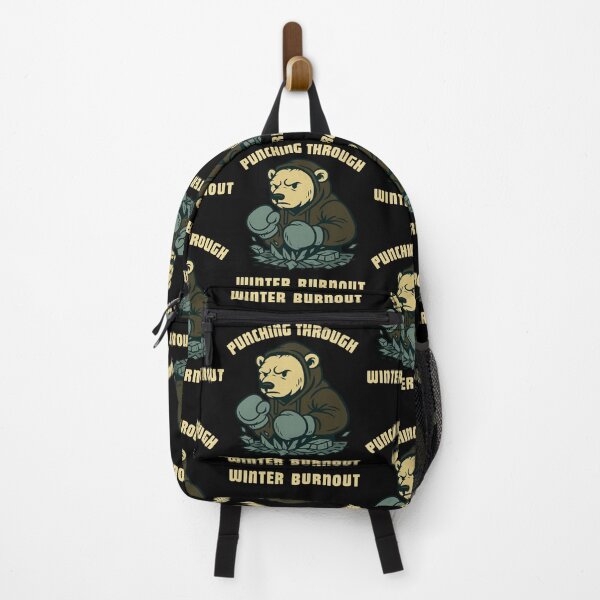 Item preview, Bear Punches Through Winter Burnout Blues designed and sold by Mindful56.
