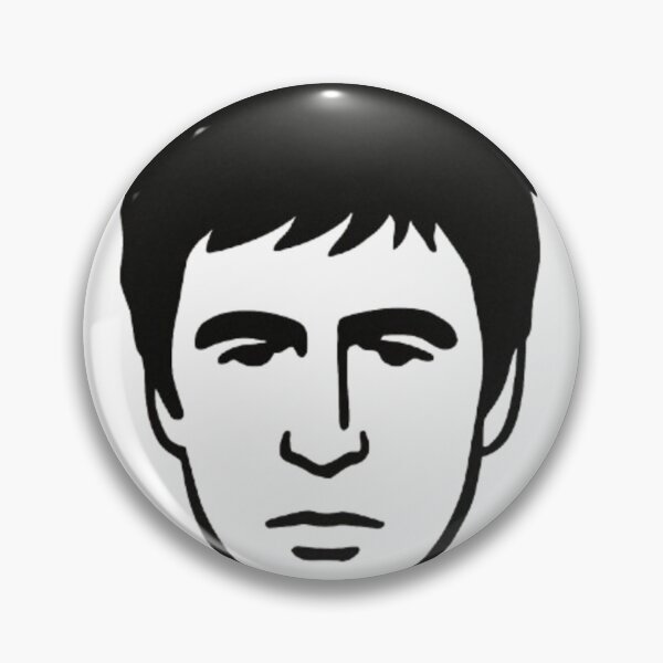 Item preview, minimalist face, scar, Tony designed and sold by Icon4Frames.