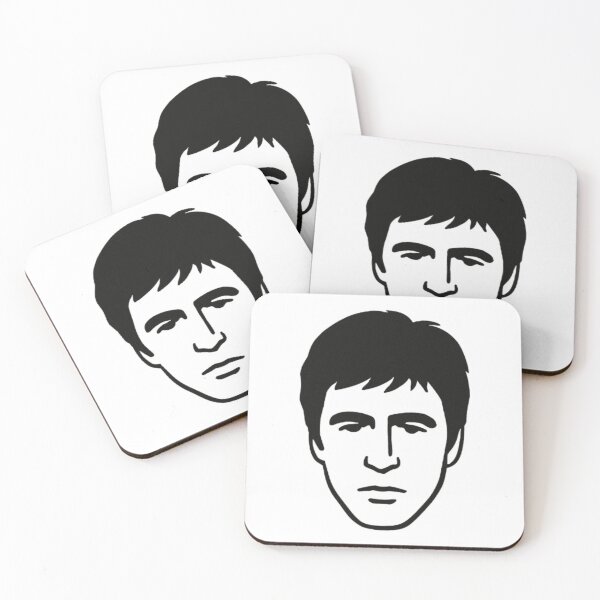 Item preview, minimalist face, scar, Tony designed and sold by Icon4Frames.