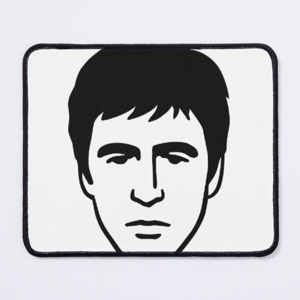 Item preview, minimalist face, scar, Tony designed and sold by Icon4Frames.