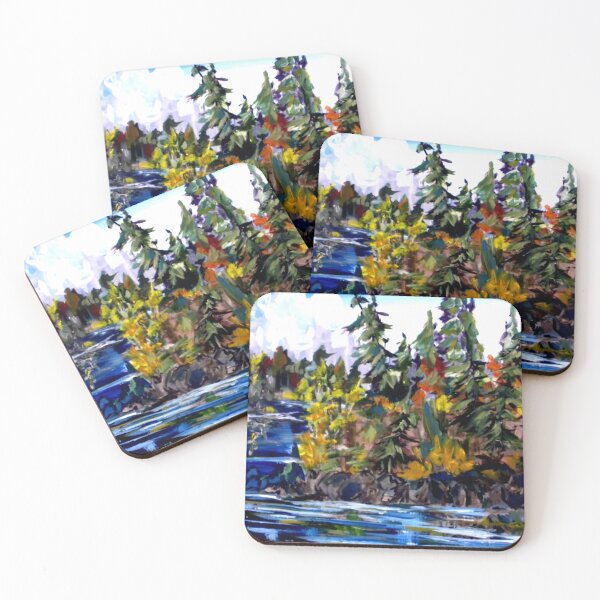 Item preview, WOODSY OCTOBER LAKE designed and sold by Naomi's Forest Art.