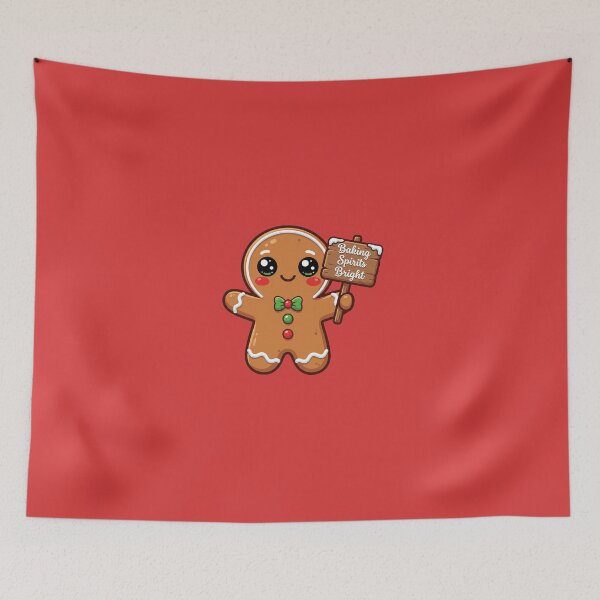 Item preview, Baking Spirits Bright Kawaii Gingerbread Man Cute Christmas Baking Aesthetic designed and sold by AOG-DESIGNS.