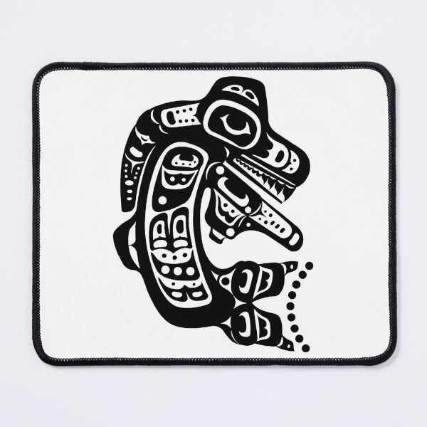 Item preview, Killer Whale Haida Native American Animal Crest designed and sold by YuckyCat.