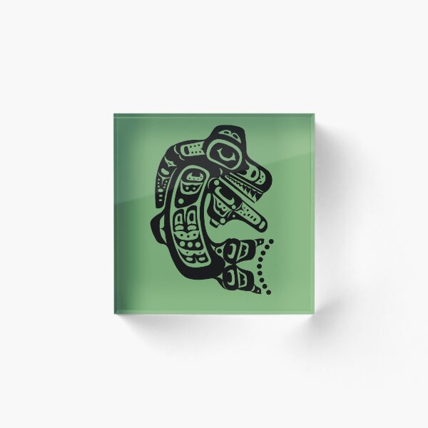 Item preview, Killer Whale Haida Native American Animal Crest designed and sold by YuckyCat.