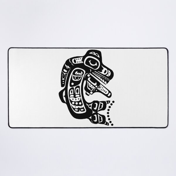 Item preview, Killer Whale Haida Native American Animal Crest designed and sold by YuckyCat.