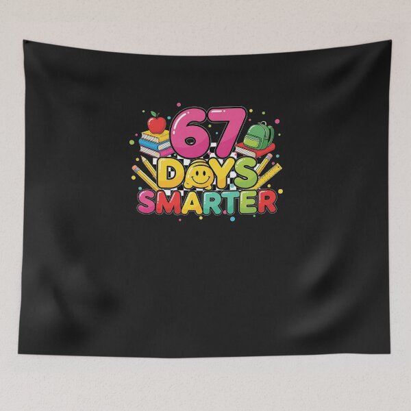 Item preview, 67 Days Of School Teacher Kids 6 7 Six Seven 67 Days Smarter designed and sold by diyoor.