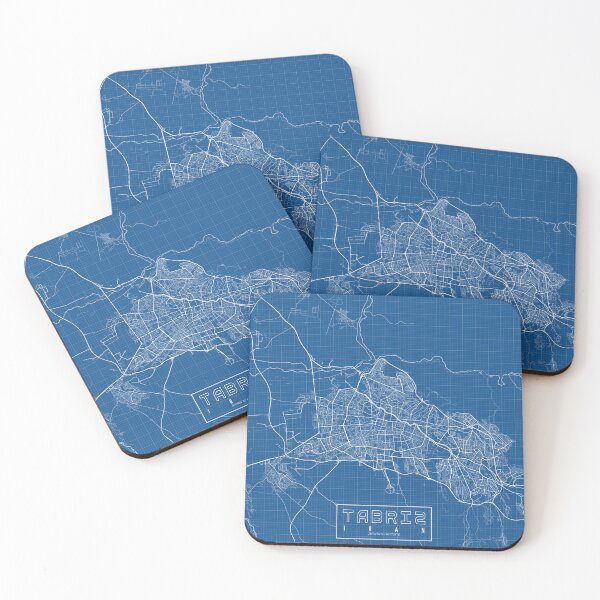 Item preview, Tabriz City Map of Iran - Blueprint designed and sold by deMAP.