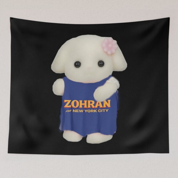 Item preview, Calico Critter Wearing Zohran Mamdani Shirt designed and sold by janse-swaim.