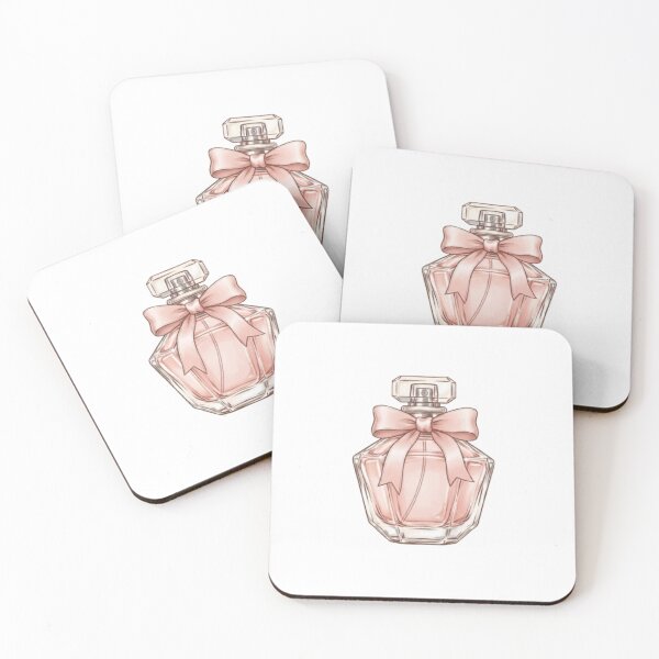 Item preview, Elegant Perfume Bottle with Pink Bow | Chic Beauty Aesthetic Sticker & Gifts designed and sold by EverMuse_0_0.