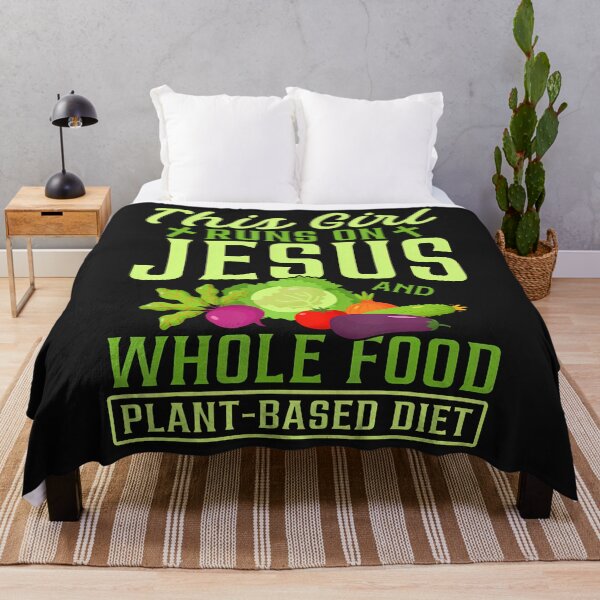 Item preview, Runs On Jesus And Vegan designed and sold by ArleneJene.