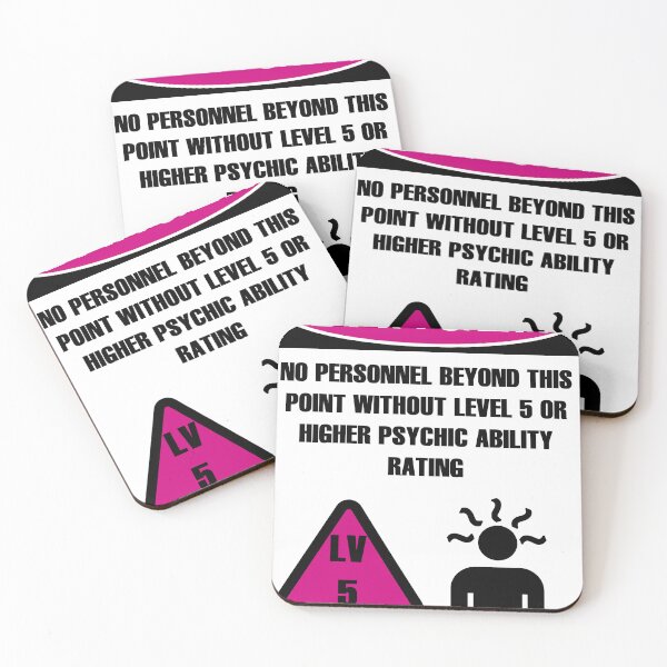 Item preview, DANGER: LEVEL 5 OR HIGH PSYCHIC ABILITY BEYOND THIS POINT designed and sold by Geodeezick.