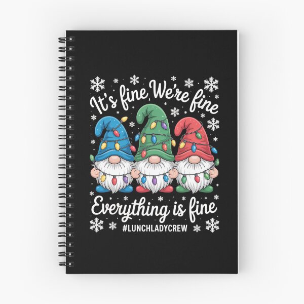 Item preview, Cute Gnomes Everything Is Fine Christmas Lunch Lady Crew designed and sold by AmparoBoyle.