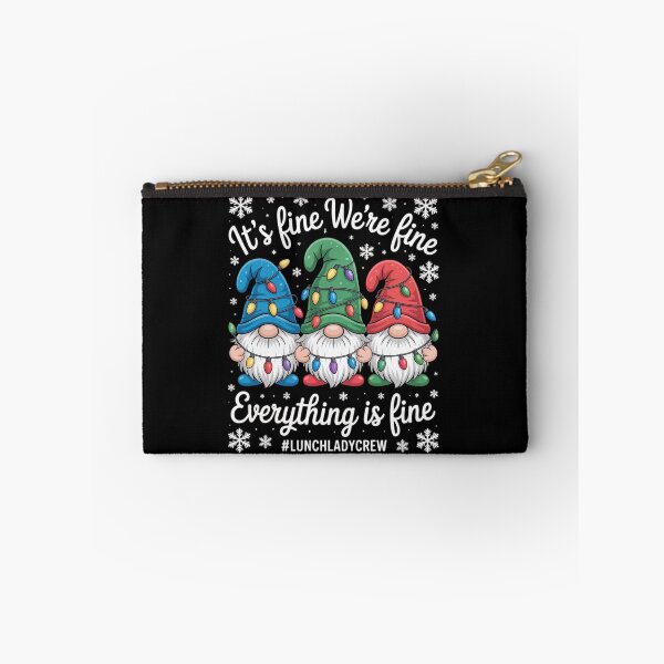 Item preview, Cute Gnomes Everything Is Fine Christmas Lunch Lady Crew designed and sold by AmparoBoyle.