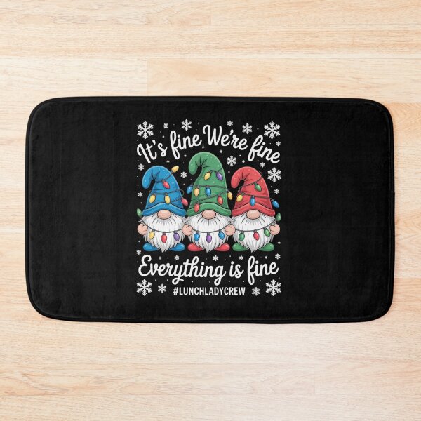 Item preview, Cute Gnomes Everything Is Fine Christmas Lunch Lady Crew designed and sold by AmparoBoyle.