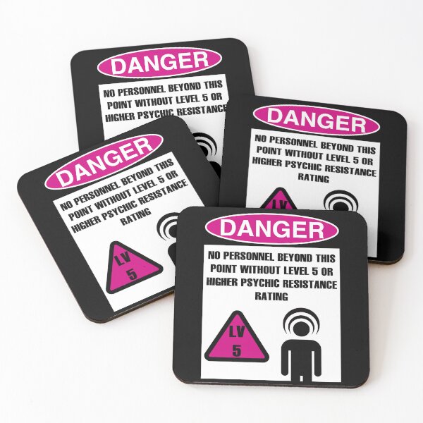 Item preview, DANGER: LEVEL 5 OR HIGHER PSYCHIC RESISTANCE BEYOND THIS POINT designed and sold by Geodeezick.