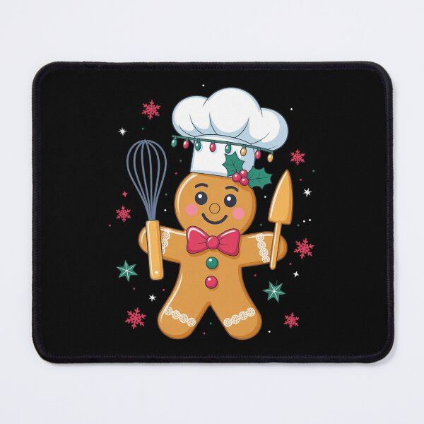 Item preview, Cute Gingerbread Man Baker Funny Christmas Chef Bake Cookies designed and sold by DrewLeuschke.