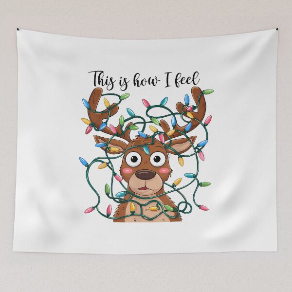 Item preview, This Is How I Feel Reindeer Funny Xmas Lights Christmas  designed and sold by TalalosART.