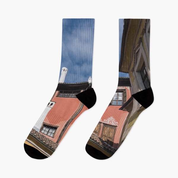 Item preview, Colorful Courtyard Architecture in Old Town Plovdiv designed and sold by Georgia Mizuleva.