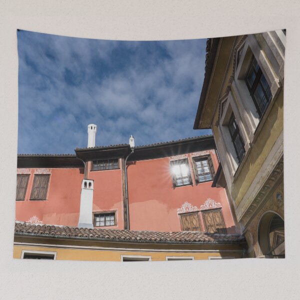 Item preview, Colorful Courtyard Architecture in Old Town Plovdiv designed and sold by Georgia Mizuleva.