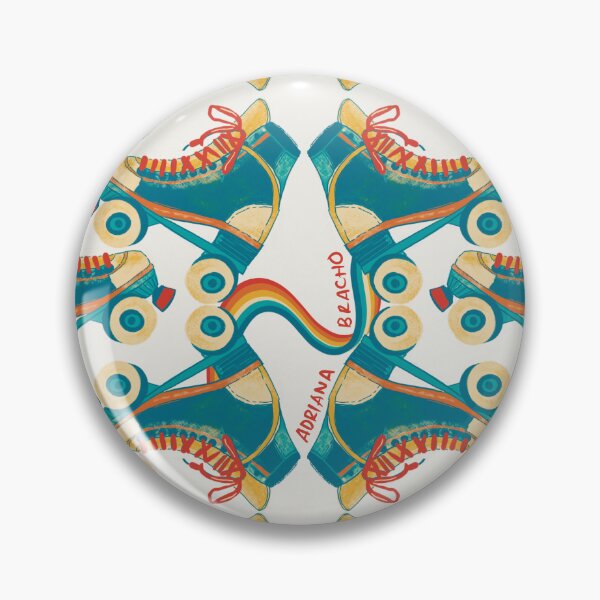 Item preview, Retro skates pattern designed and sold by Adriana Bracho.