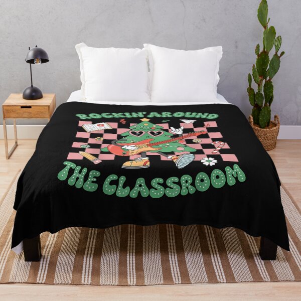Item preview, Retro Groovy Teacher Christmas Rockin' Around The Classroom designed and sold by TalalosART.