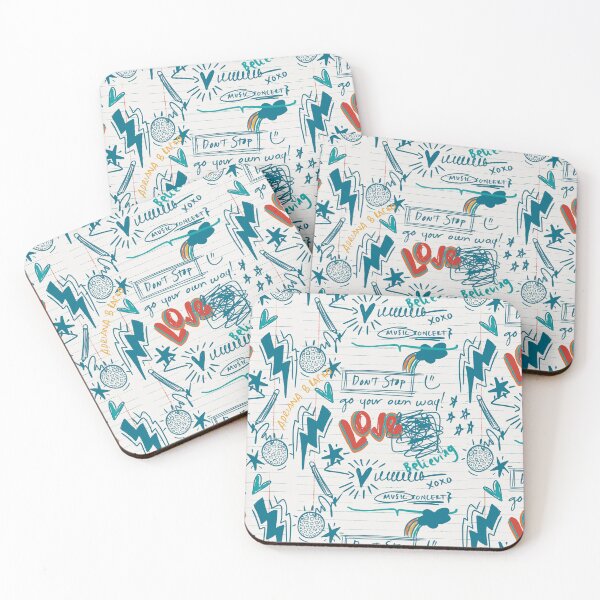Item preview, Retro notebook dudles pattern designed and sold by Adriana Bracho.