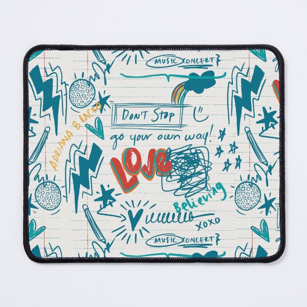Item preview, Retro notebook dudles pattern designed and sold by Adriana Bracho.