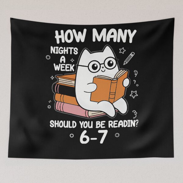 Item preview, Funny Nights Many Humor Week A Seven Teacher Six Book How Reading Quote designed and sold by PEDDAKAPRADEEP.