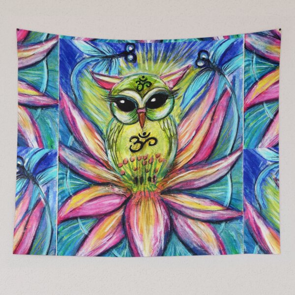 Item preview, Lotus Owl-Om Sacred Owl-Yoga Owl by Sheridon Rayment designed and sold by Sheridon Rayment.