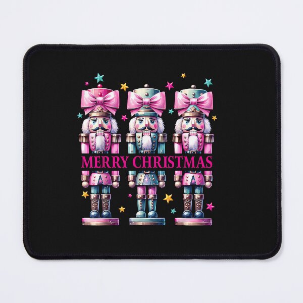 Item preview, Vintage Pink Nutcracker Squad Merry Christmas Pink Christmas designed and sold by TalalosART.
