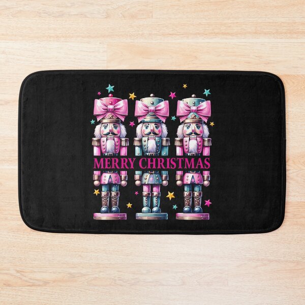 Item preview, Vintage Pink Nutcracker Squad Merry Christmas Pink Christmas designed and sold by TalalosART.