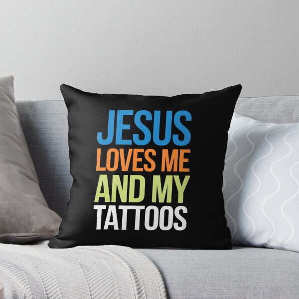 Item preview, Jesus Loves Me And My Tattoos designed and sold by KelseyYasuko.