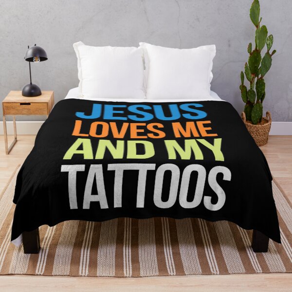 Item preview, Jesus Loves Me And My Tattoos designed and sold by KelseyYasuko.